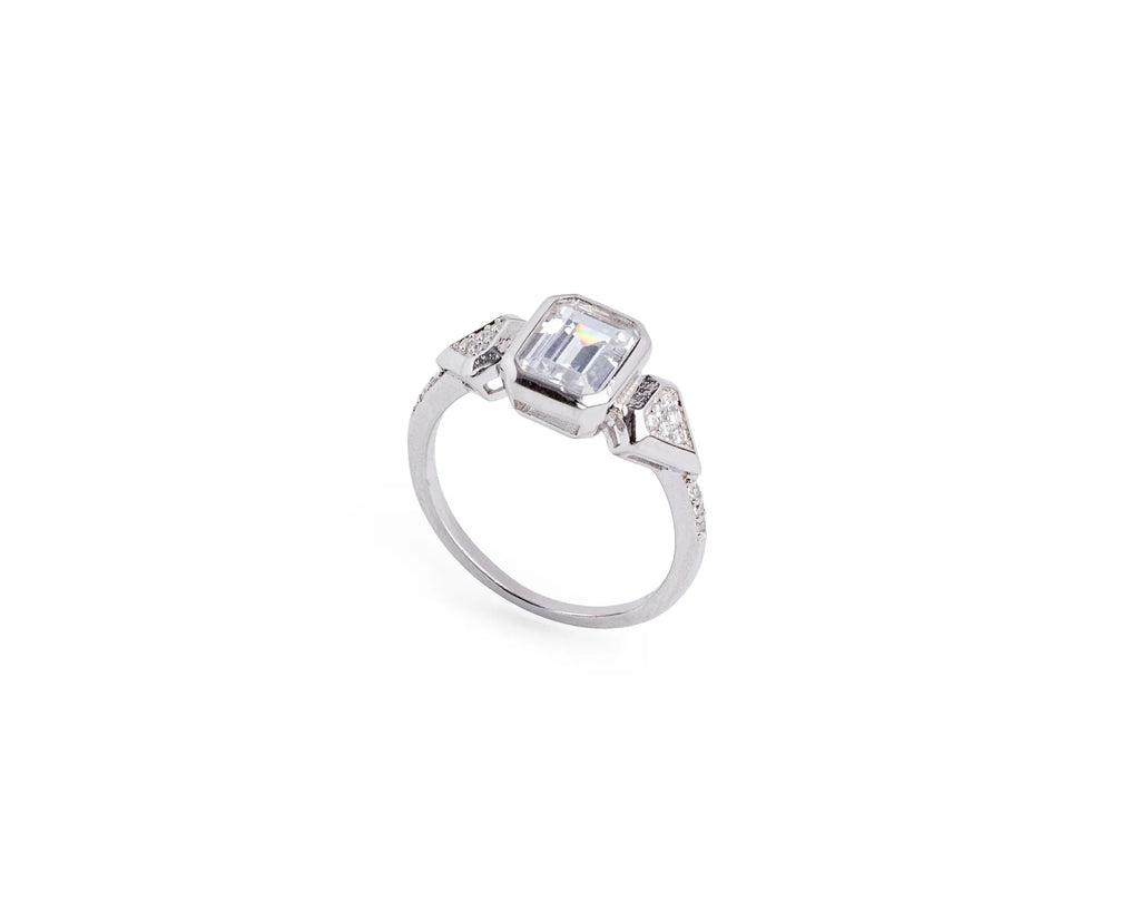 Keepsakes Emerald-Cut Radiance Ring