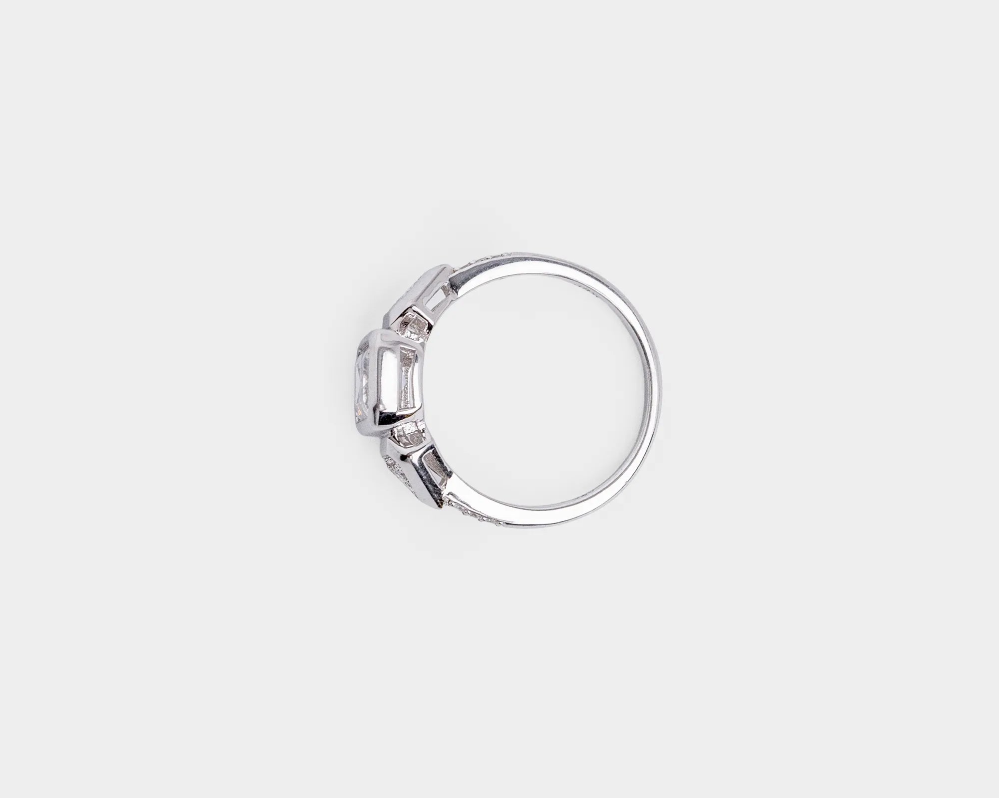 Keepsakes Emerald-Cut Radiance Ring