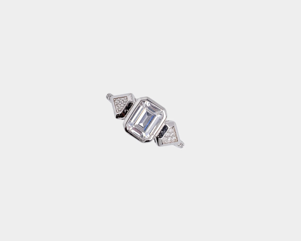 Keepsakes Emerald-Cut Radiance Ring