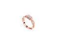 Keepsakes Rose Gold Halo Barrel Ring