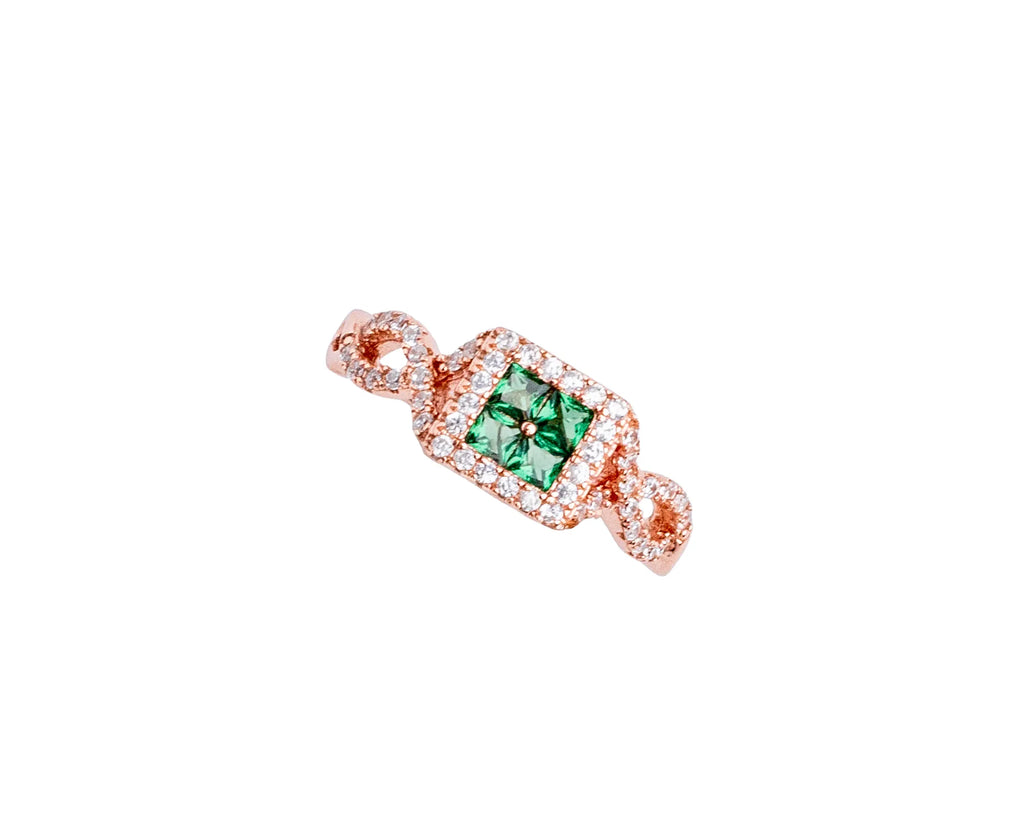 Keepsakes Emerald Halo Ring