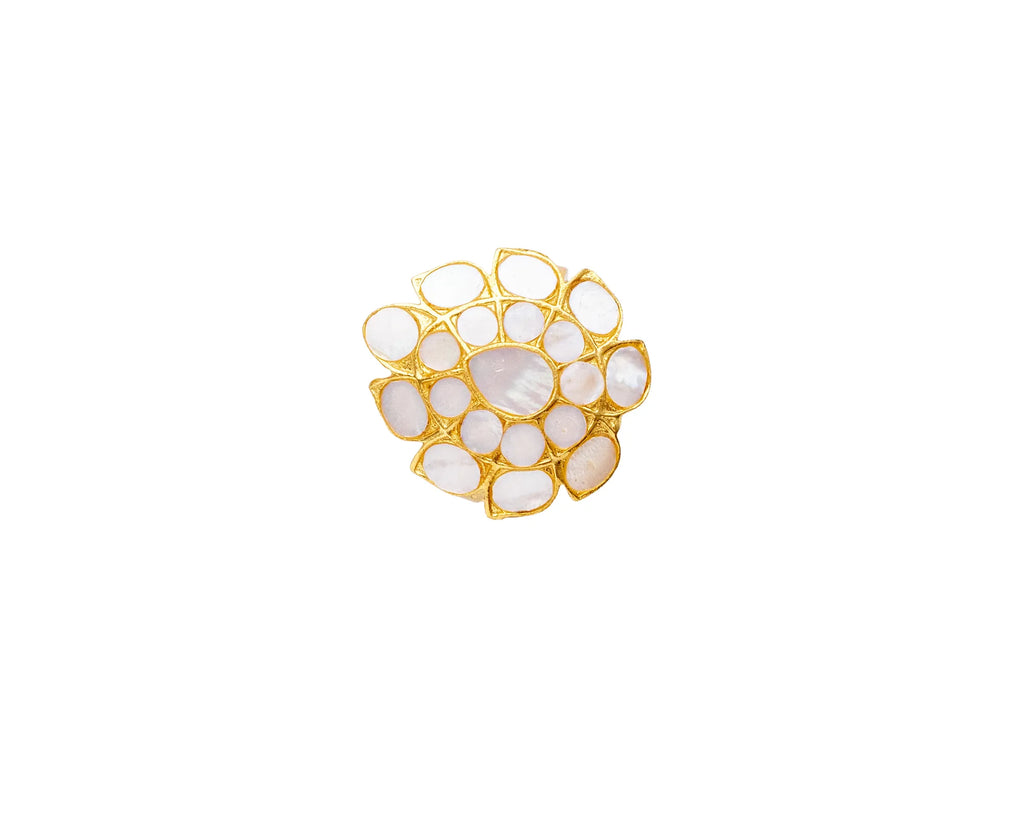 Noor Mother of Pearl Mosaic Ring