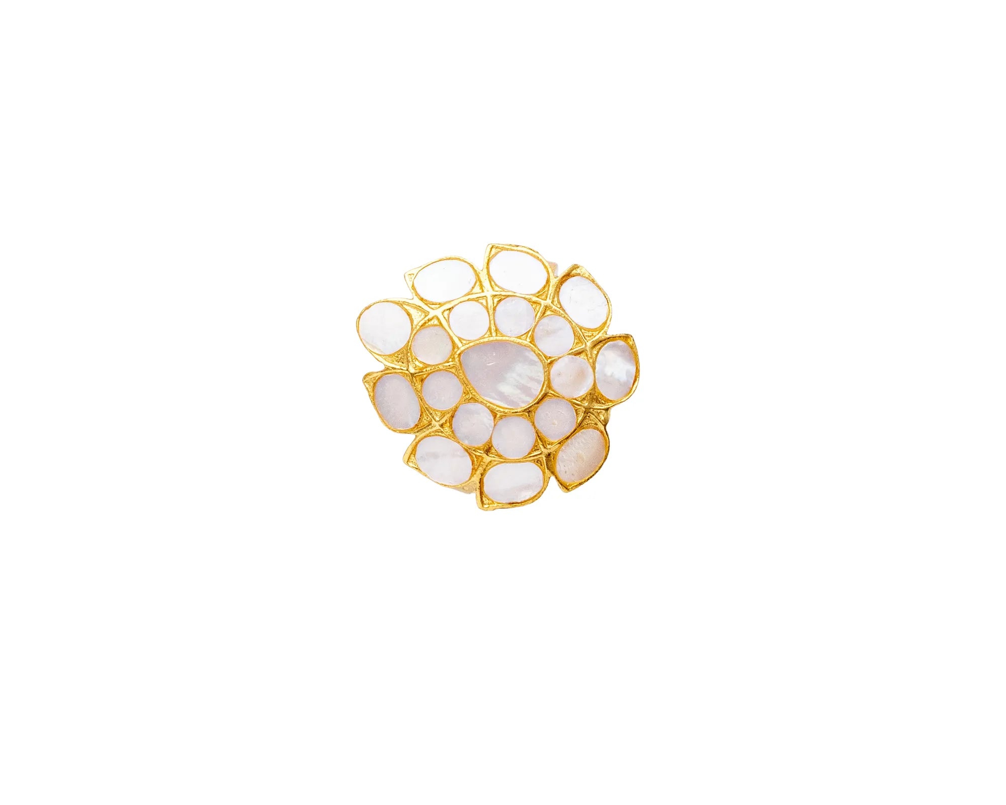 Noor Mother of Pearl Mosaic Ring