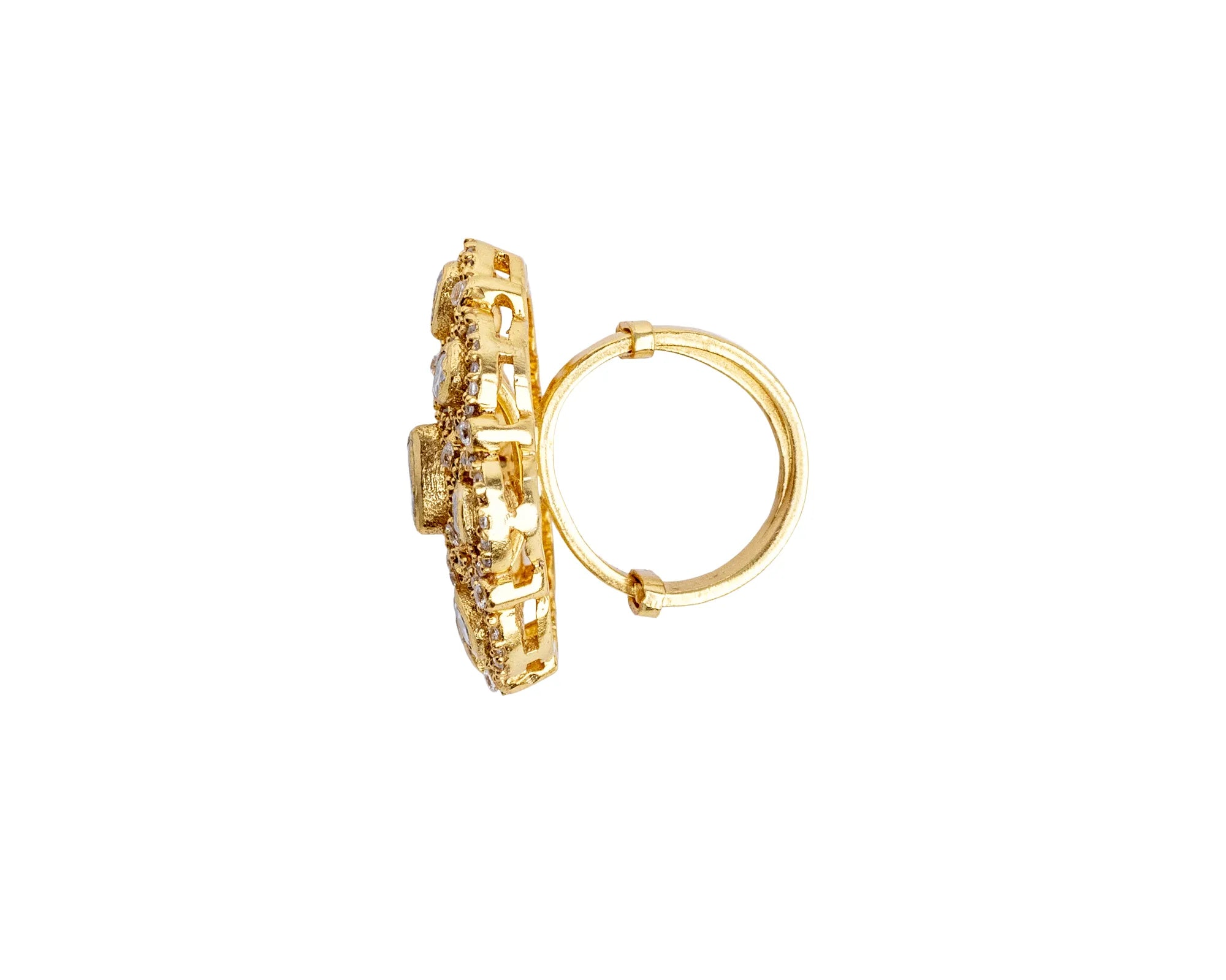 Noor Royale Polki Statement Ring