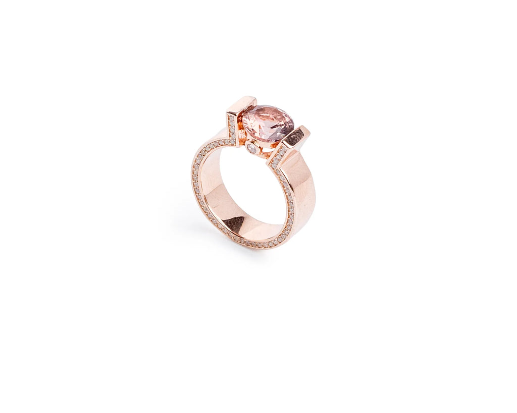 Keepsakes Blush Solitaire Statement Ring