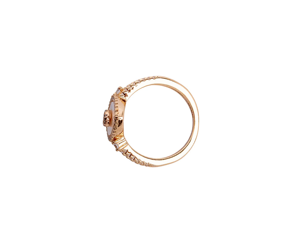 Keepsakes Mother of Pearl Halo Ring