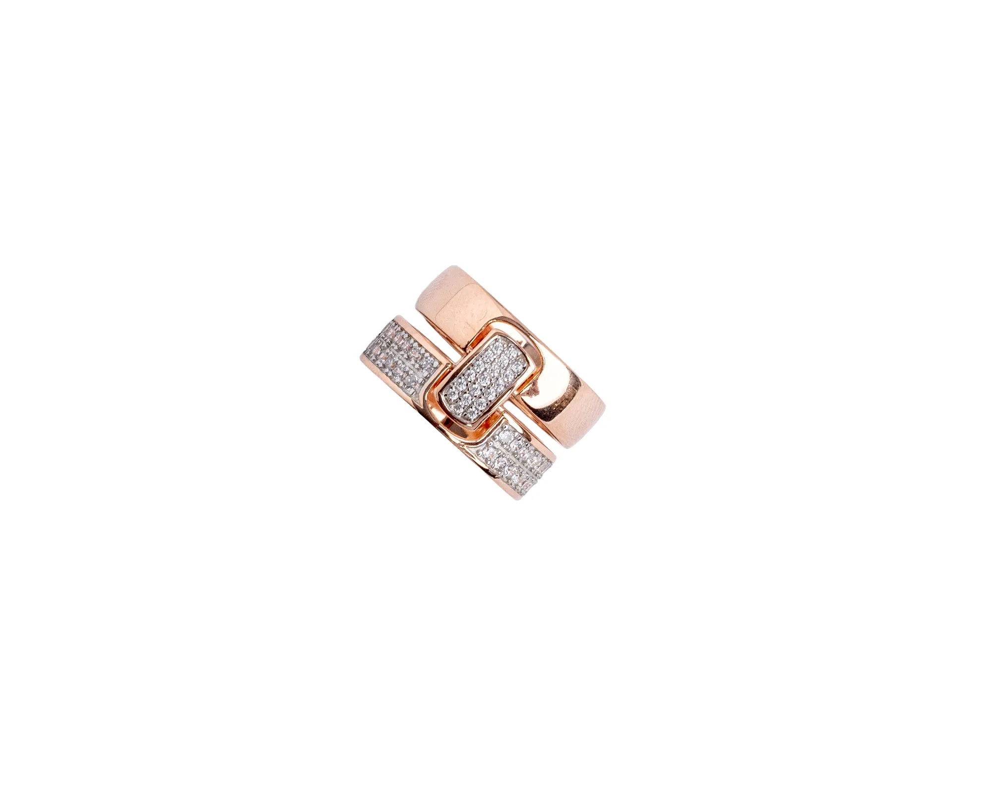 Keepsakes Geometric Pavé Statement Ring