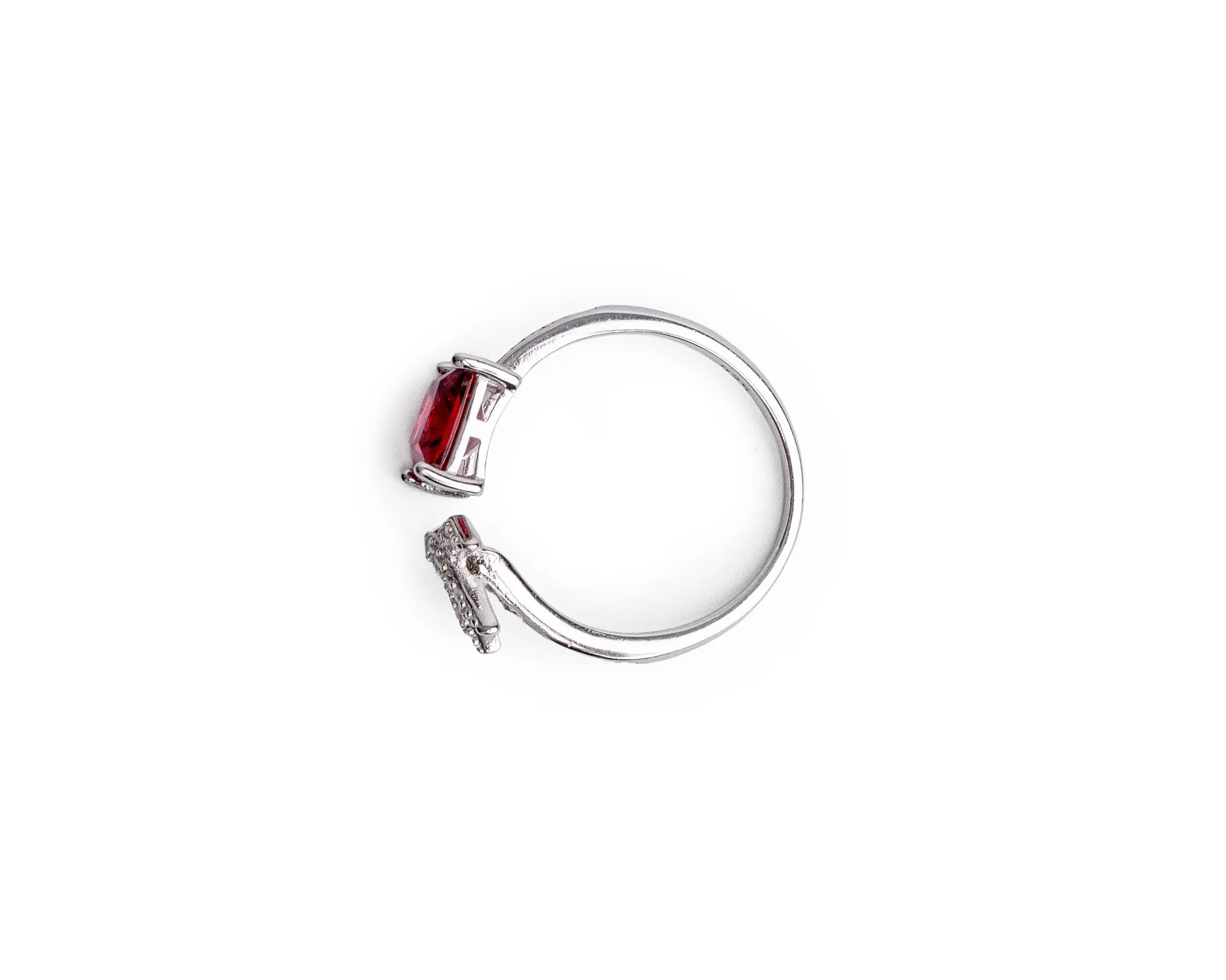 Keepsakes Crimson Butterfly Open Ring