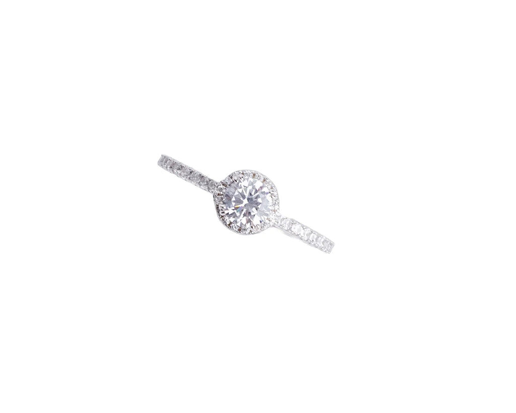 Keepsakes Halo Solitaire Ring