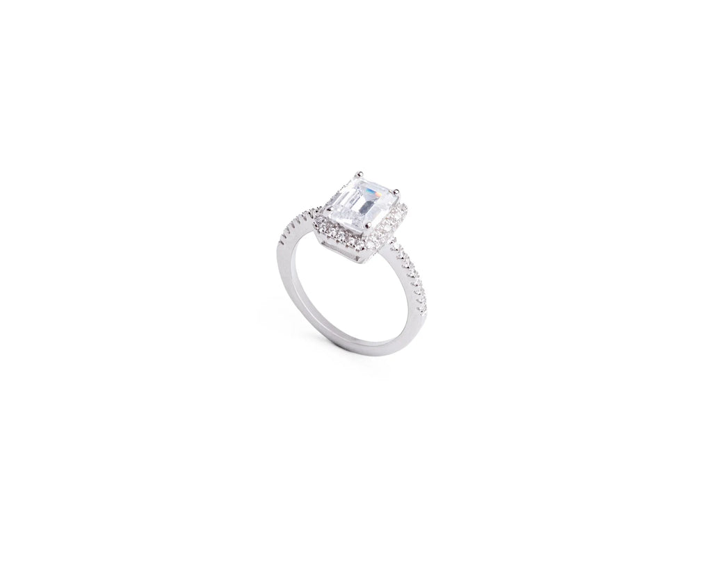 Keepsakes Emerald Halo Solitaire Ring
