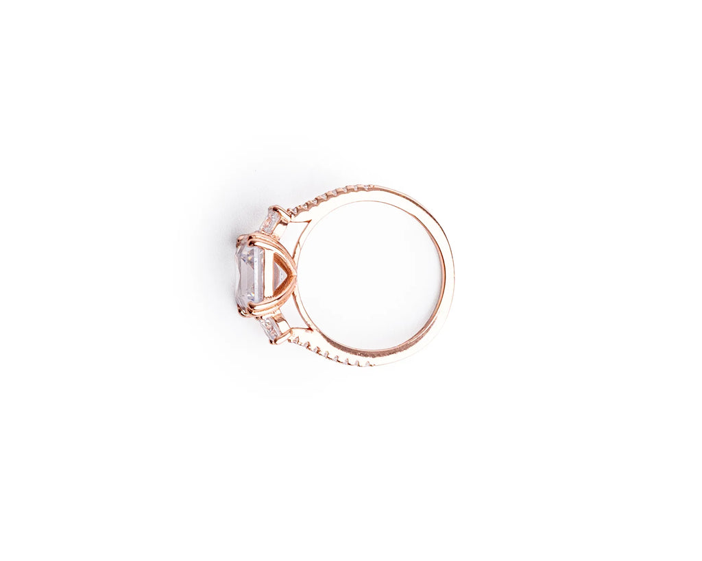 Keepsakes Rose Gold Three-Stone Ring