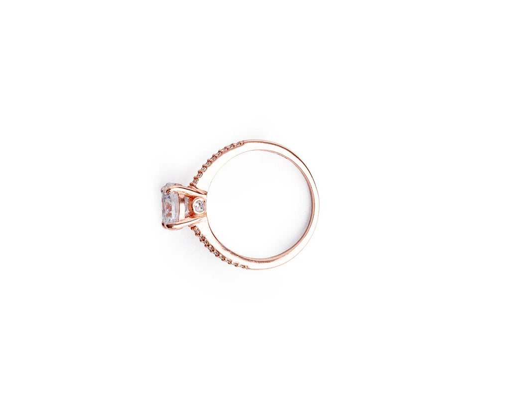Keepsakes Rose Gold Solitaire Promise Ring