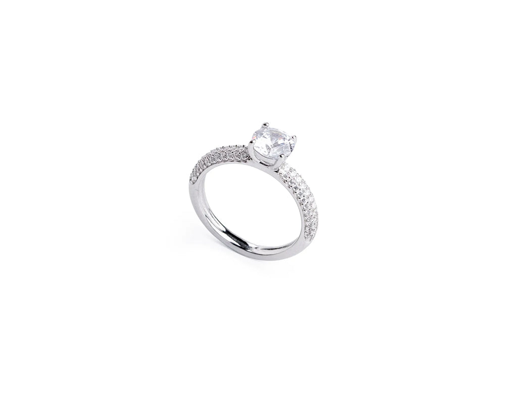 Keepsakes Pavé Solitaire Ring