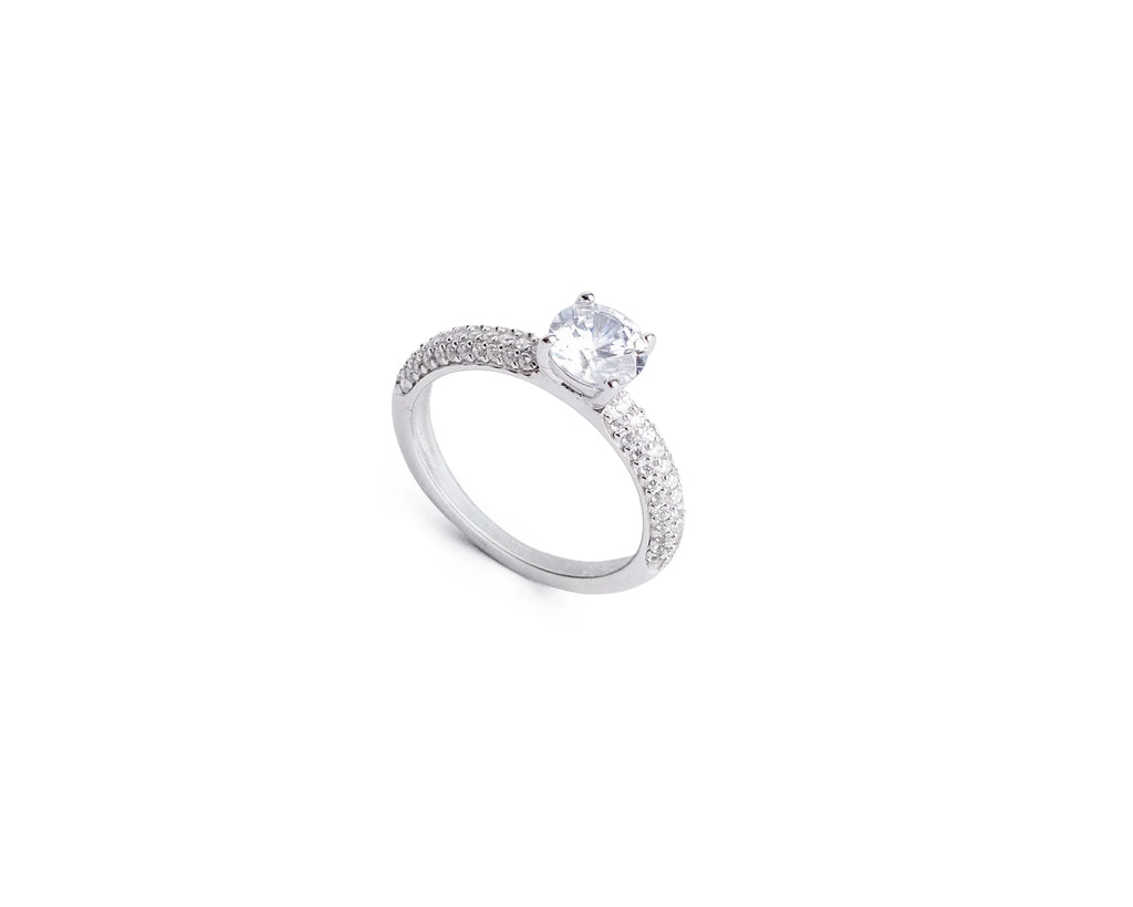 Keepsakes Pavé Solitaire Ring