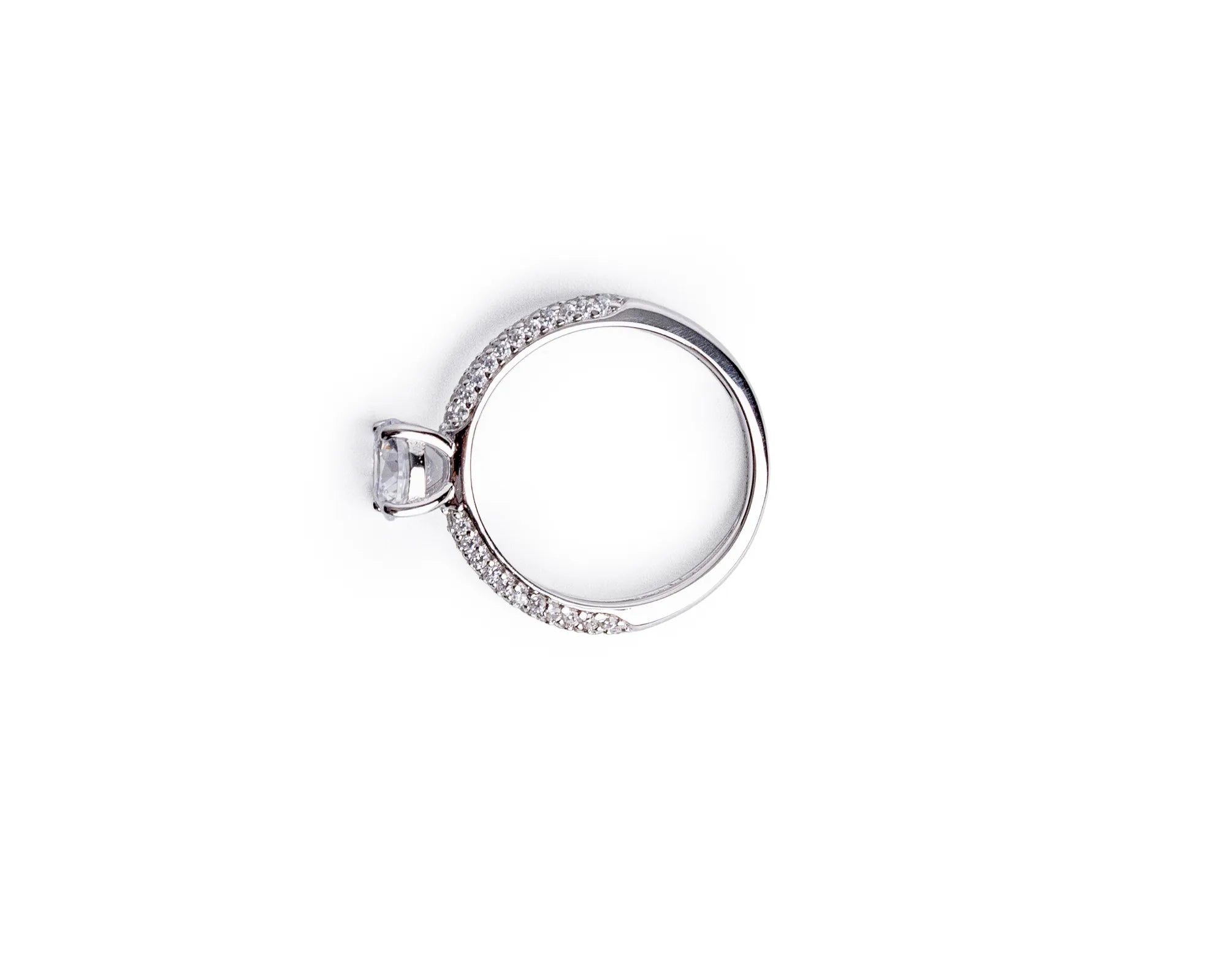 Keepsakes Pavé Solitaire Ring