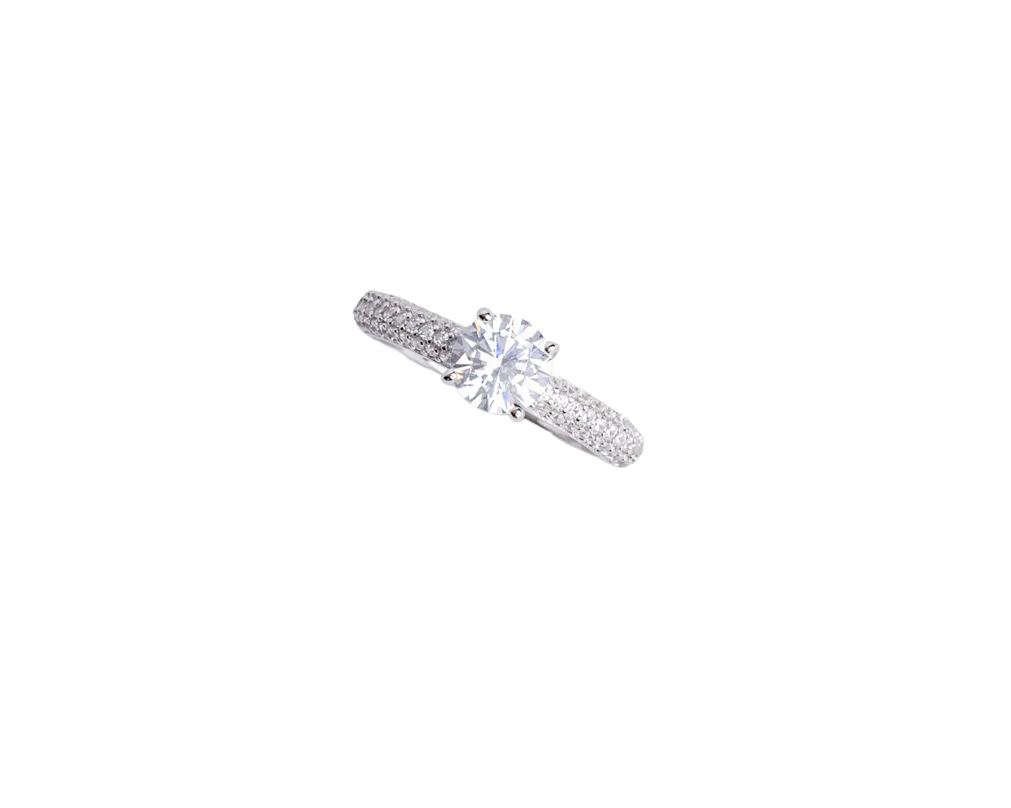 Keepsakes Pavé Solitaire Ring