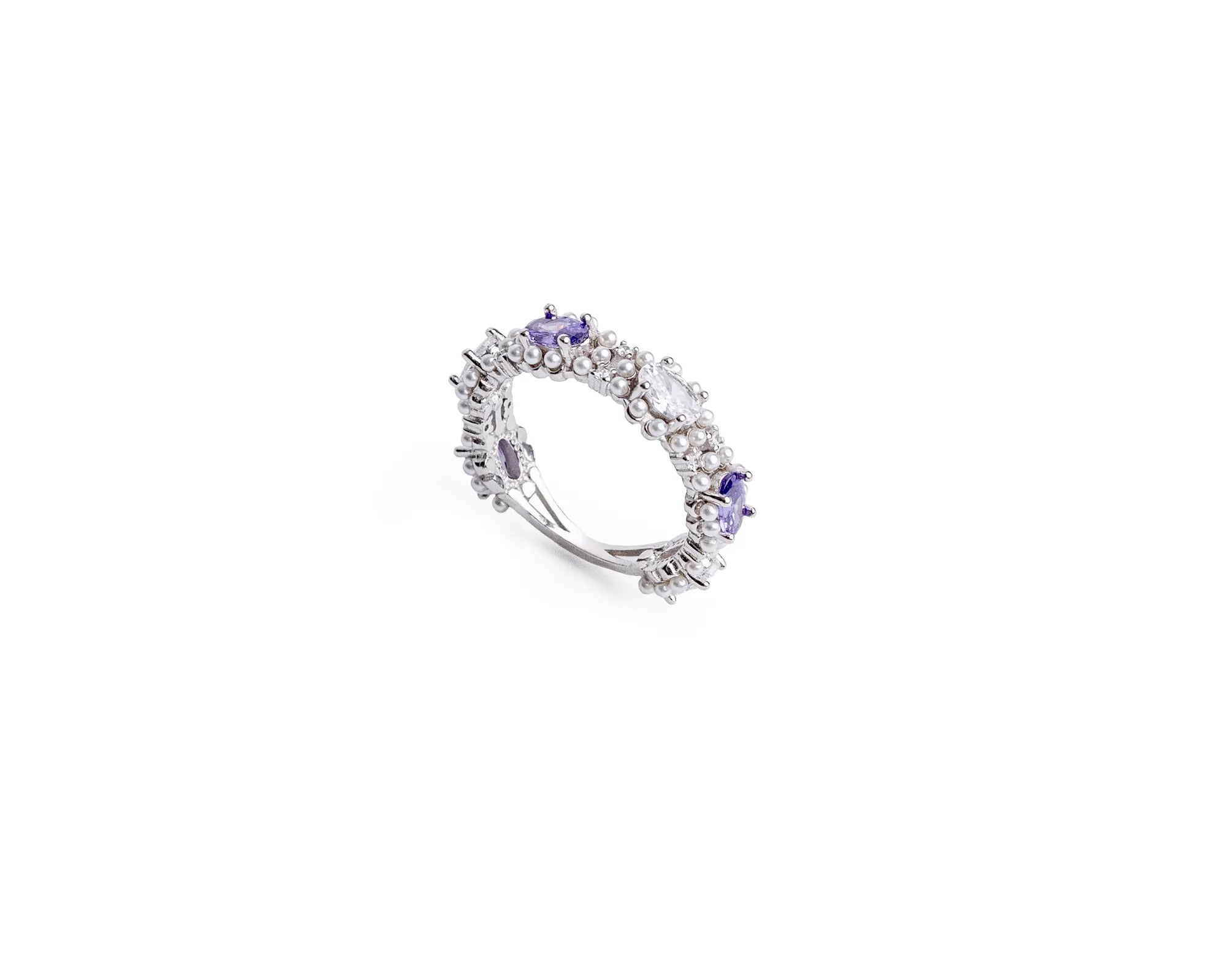 Keepsakes Violet Pearl Garden Ring