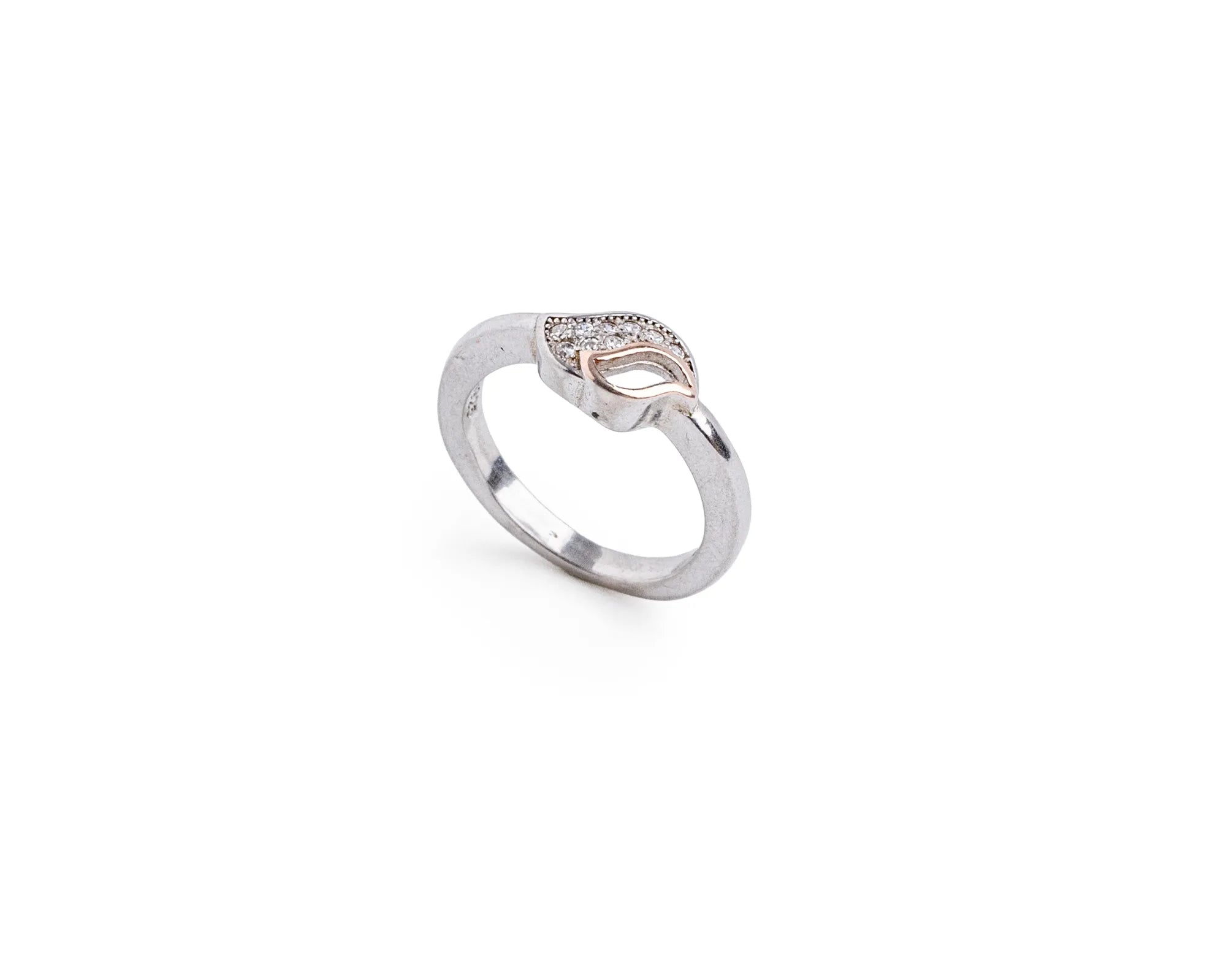 Keepsakes Dual-Tone Leaf Ring