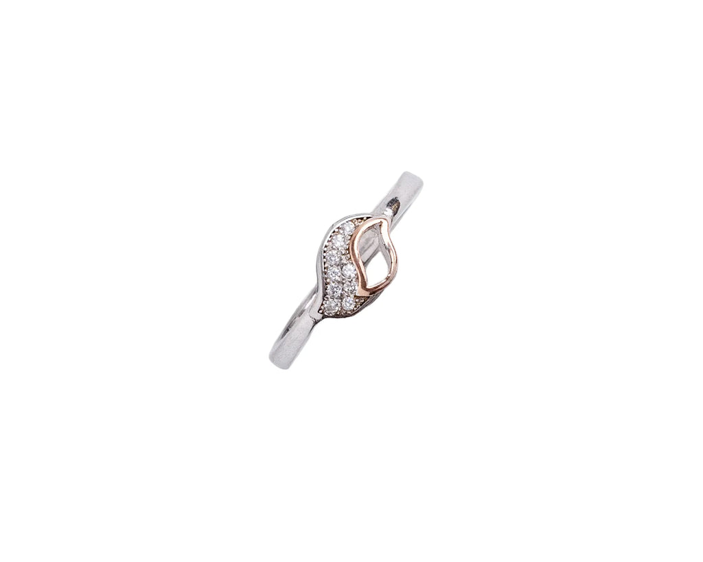 Keepsakes Dual-Tone Leaf Ring