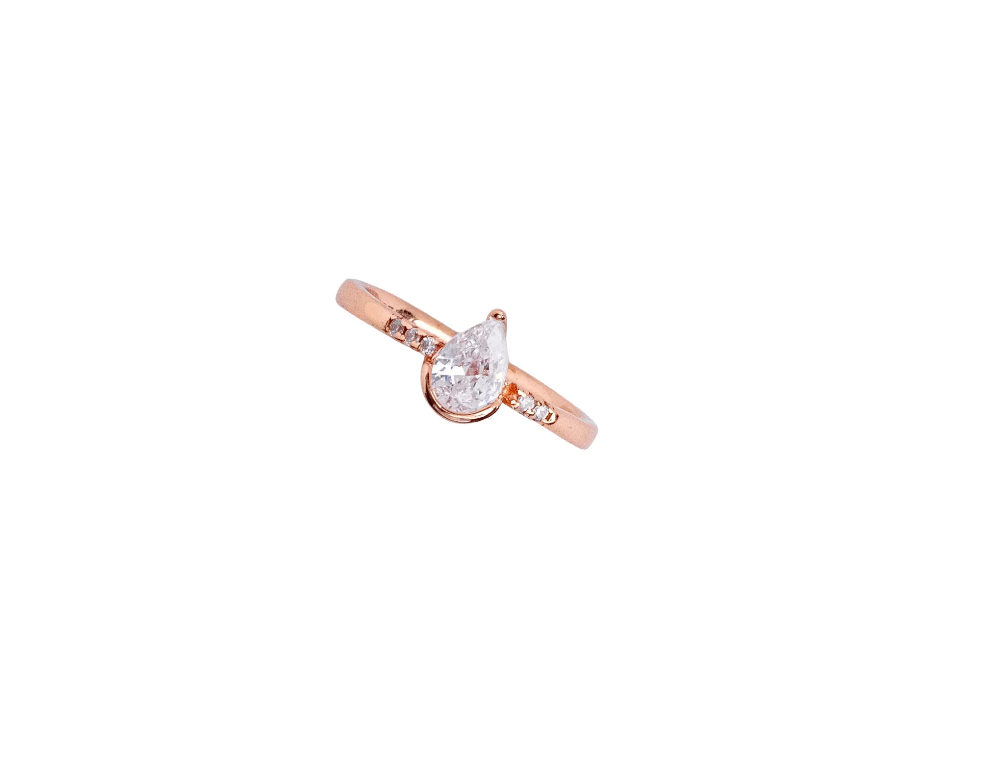 Keepsakes Pear Solitaire Ring