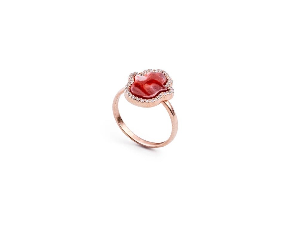Keepsakes Crimson Bloom Ring