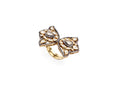 Noor Regal Twin Motif Statement Ring