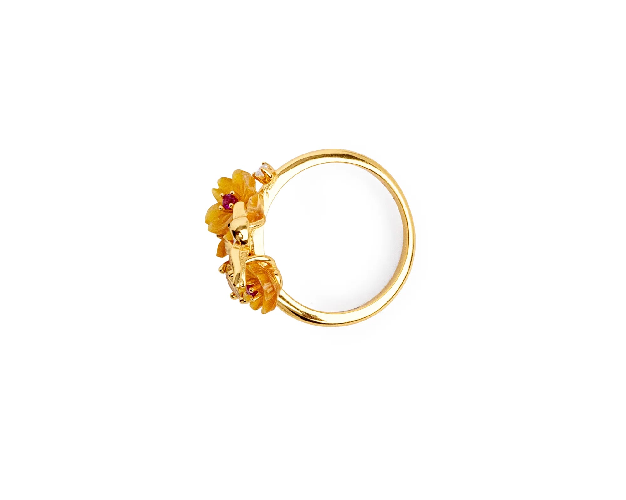 Keepsakes Golden Blossom Bird Ring