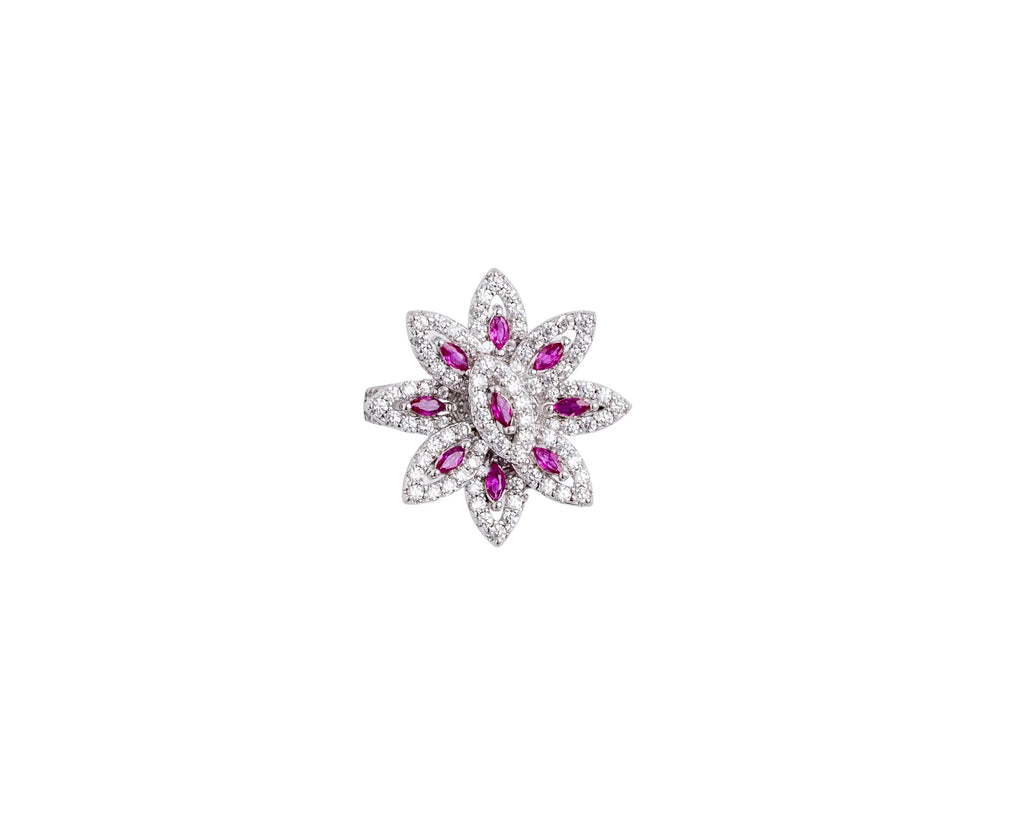 Keepsakes Ruby Blossom Statement Ring