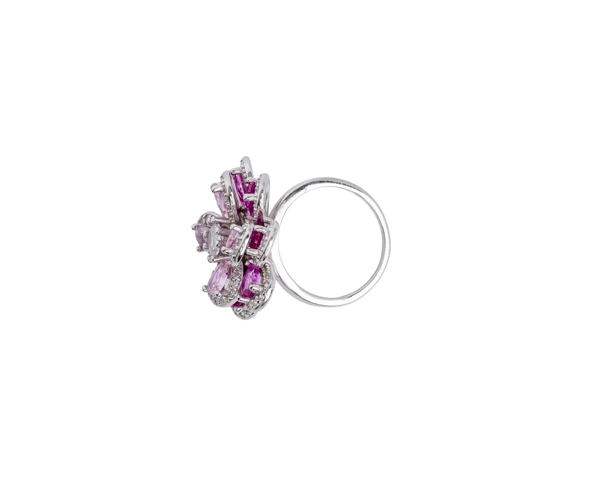 Roop Pink Blossom Statement Ring