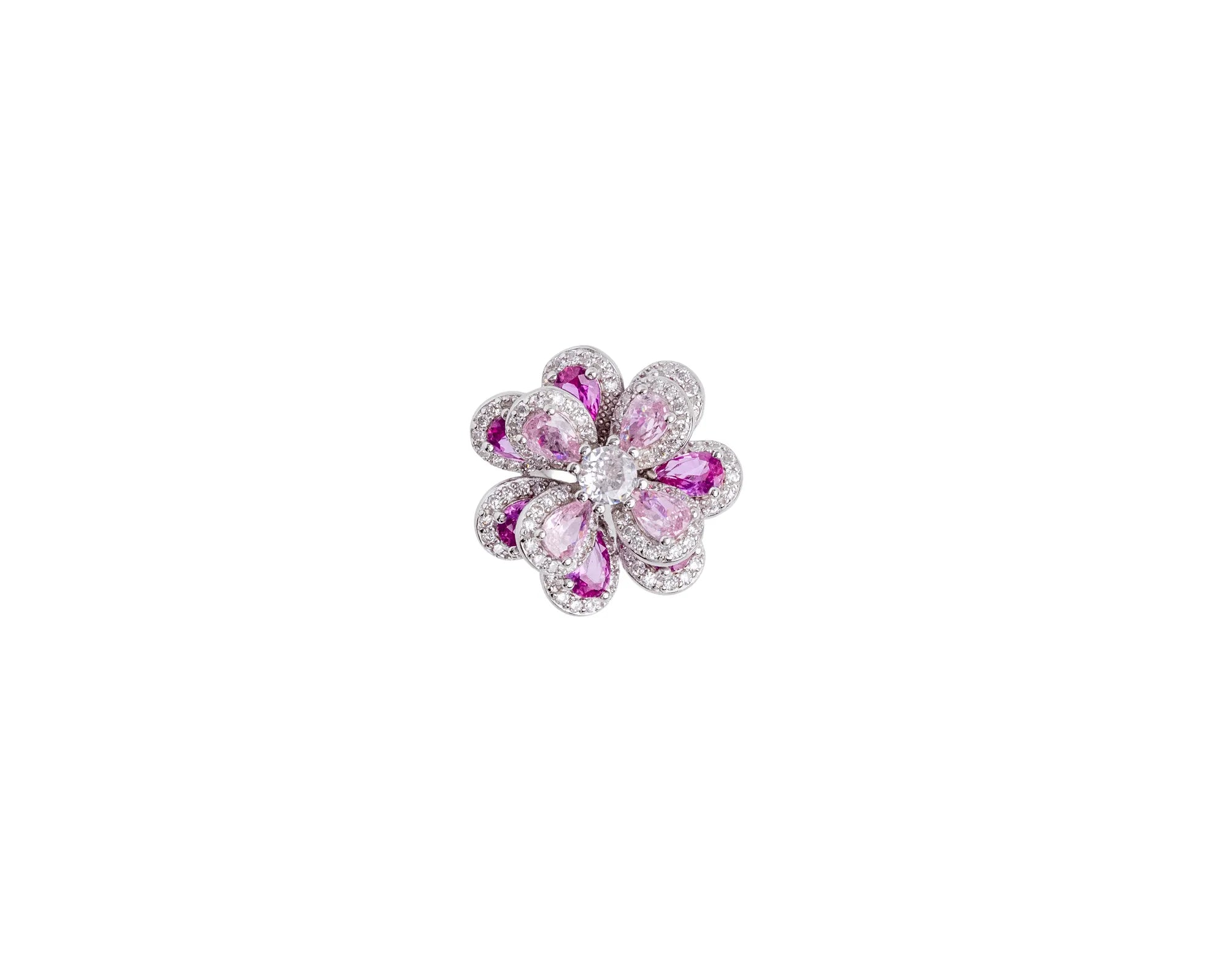 Roop Pink Blossom Statement Ring