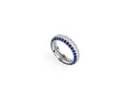 Keepsakes Sapphire Halo Eternity Ring