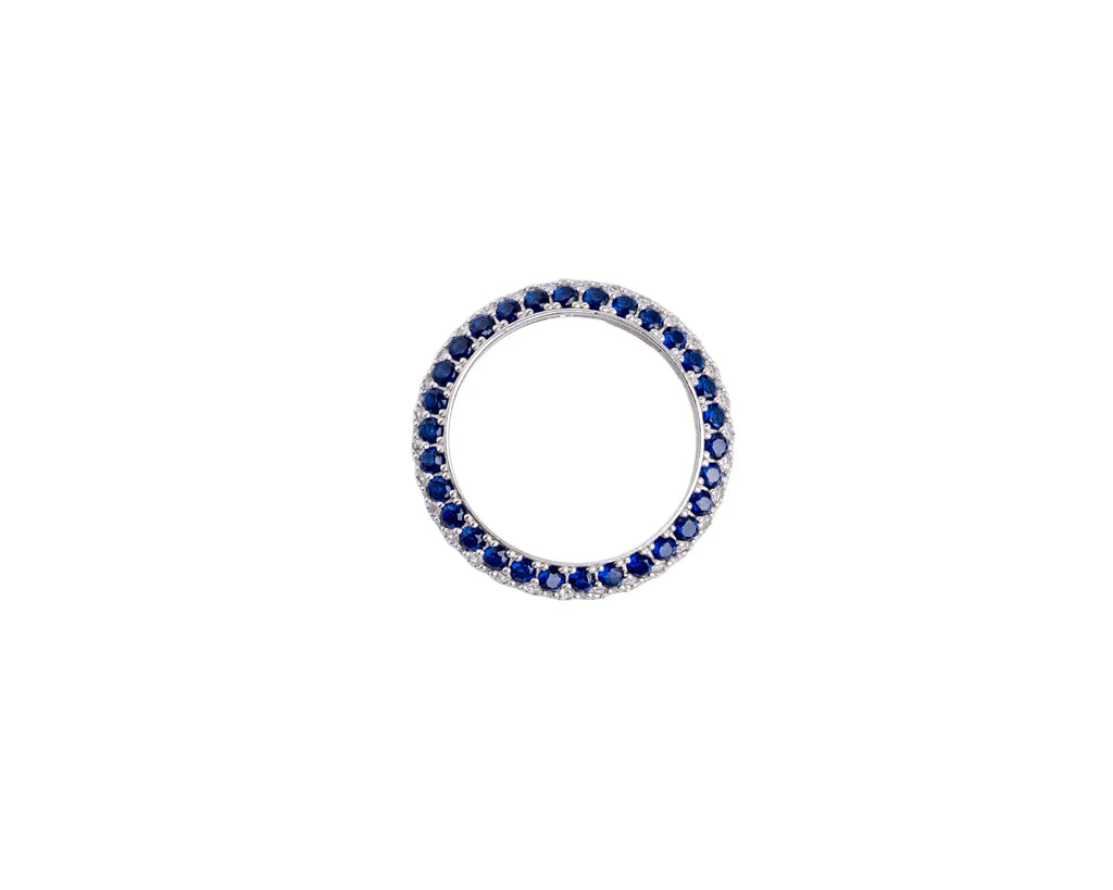 Keepsakes Sapphire Halo Eternity Ring
