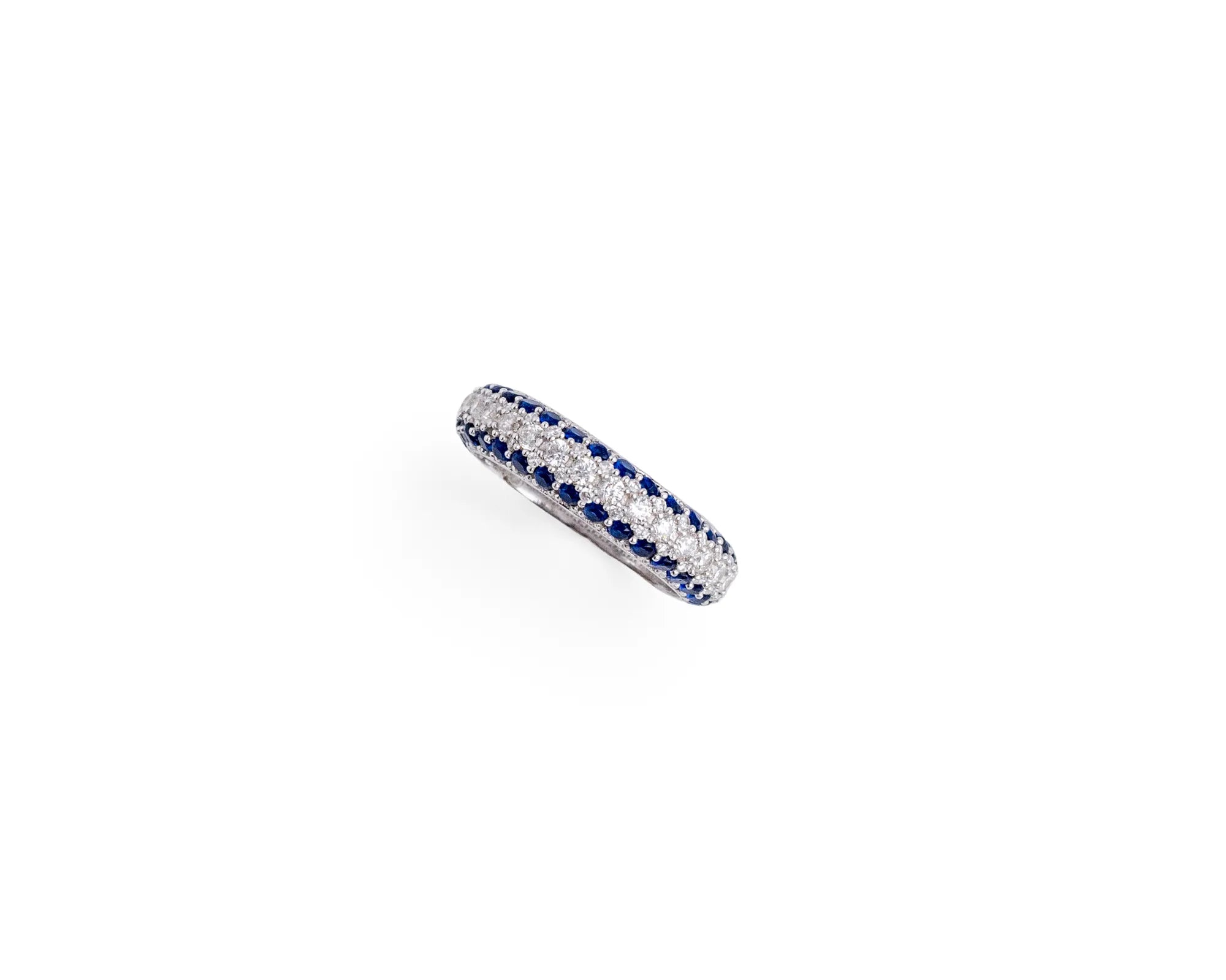 Keepsakes Sapphire Halo Eternity Ring