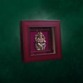 Framed Lord Ganesha Silver Idol Artwork