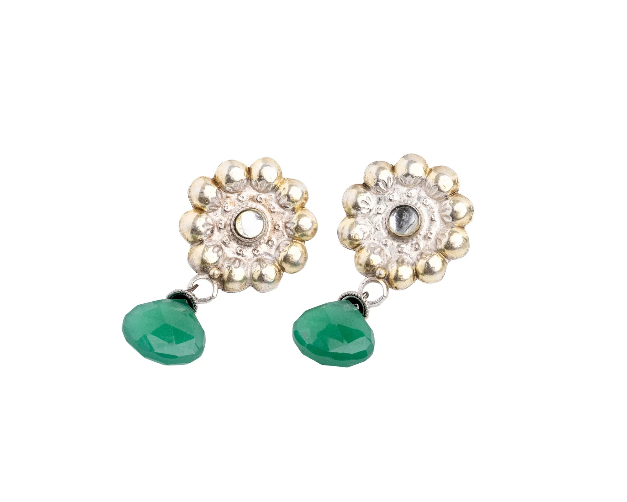 Sangam Bloom Drop Stud Earrings