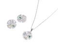 Keepsakes Pastel Bloom Pendant & Stud Set