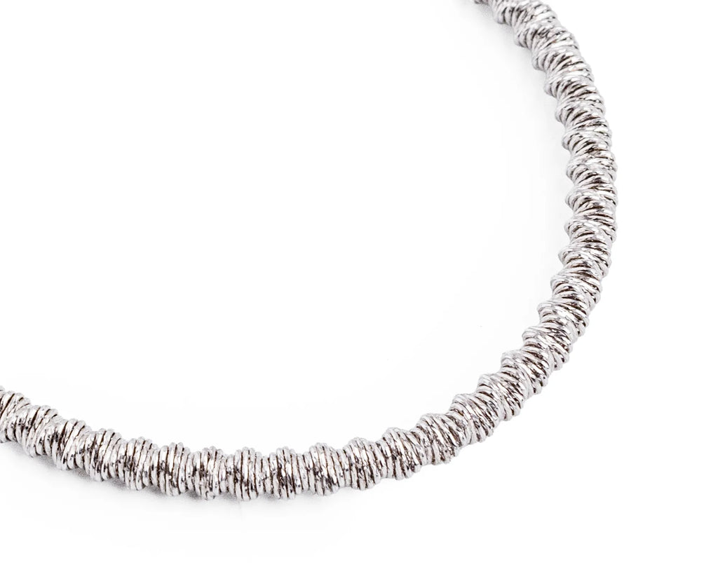 Keepsakes Textured Flexi Silver Bracelet