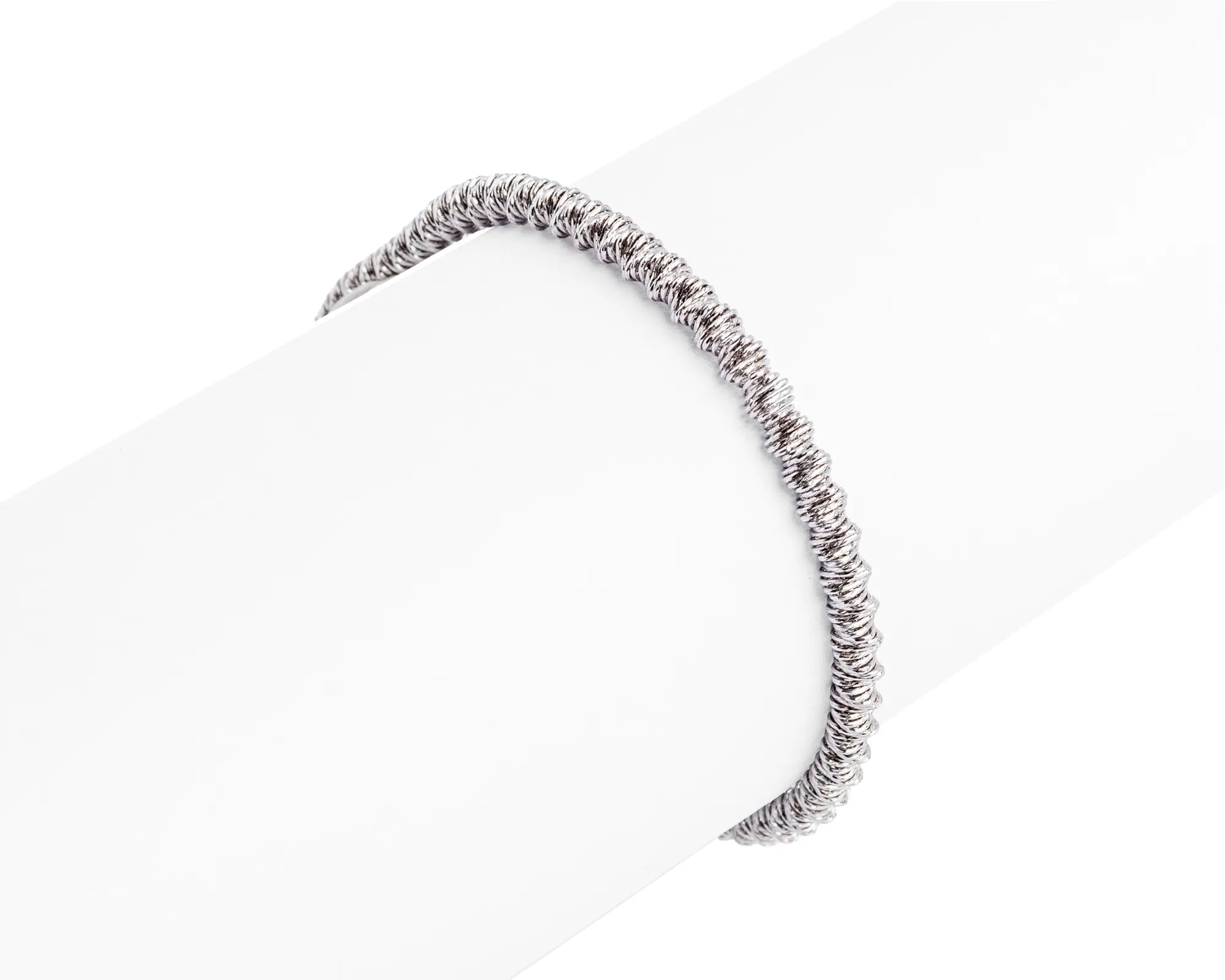 Keepsakes Textured Flexi Silver Bracelet