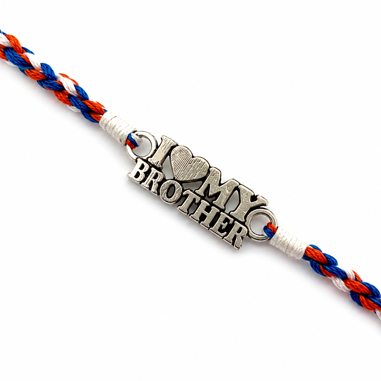 I Love My Brother Silver Rakhi