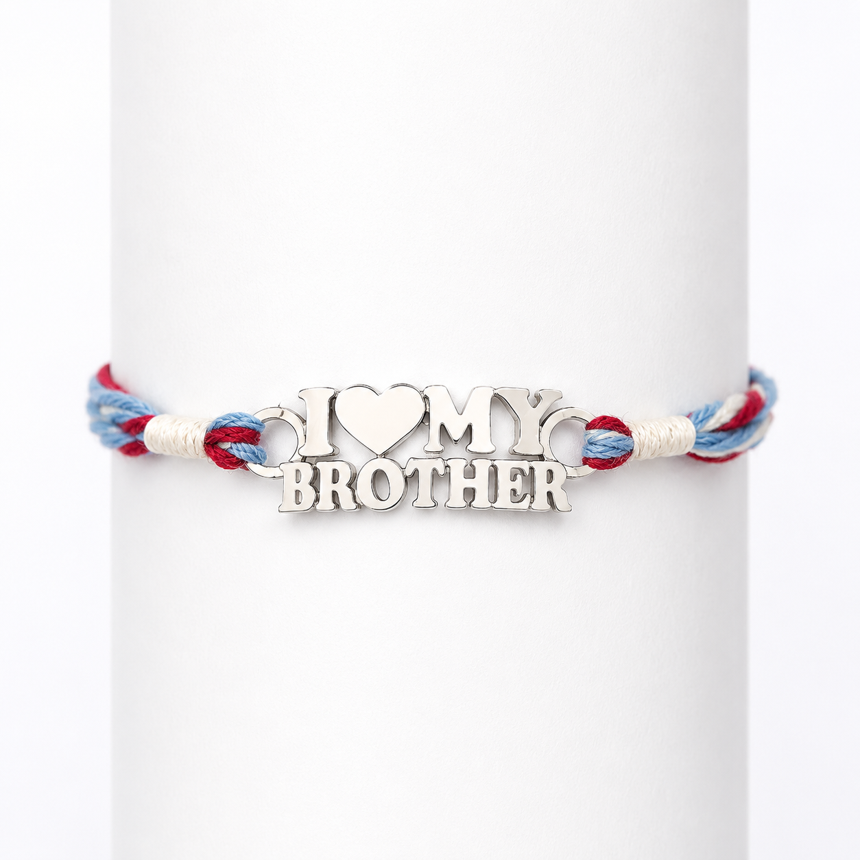 I Love My Brother Silver Rakhi