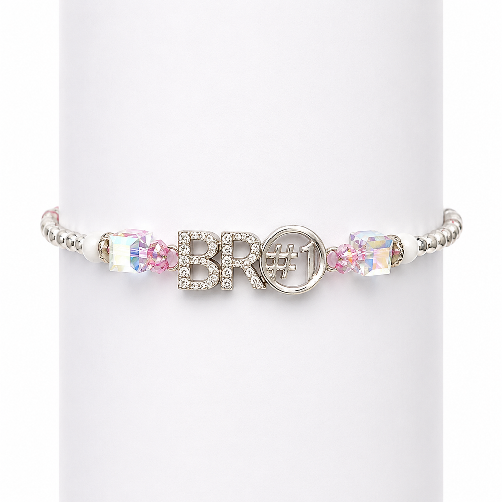Bro #1 Silver Bracelet Rakhi