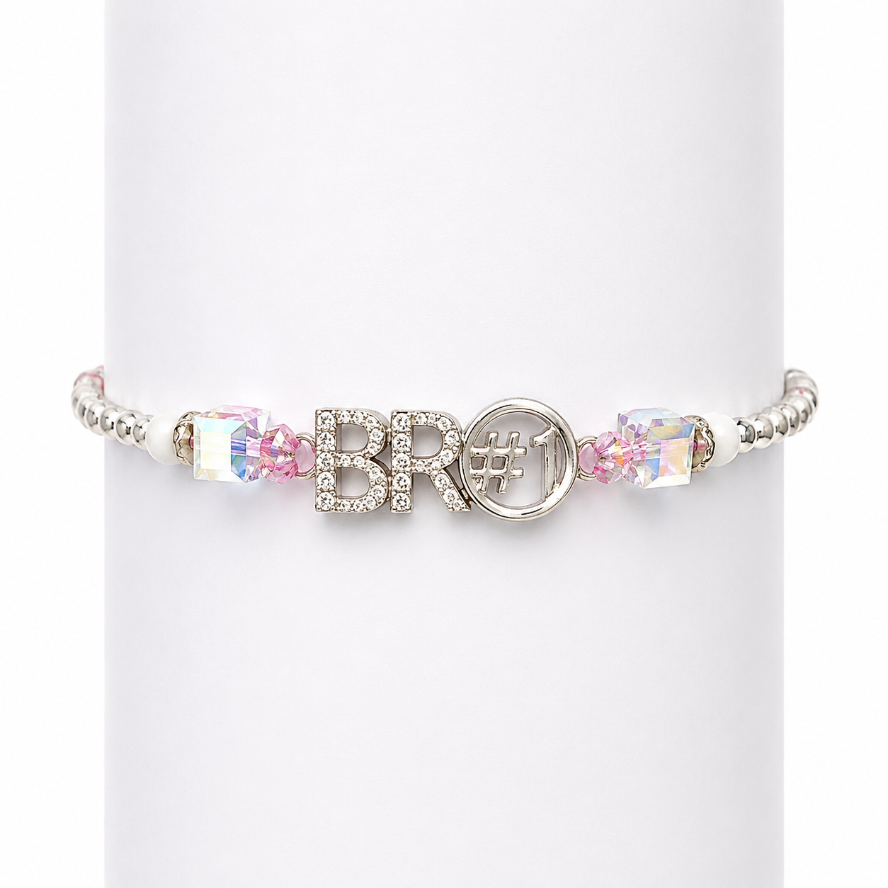 Bro #1 Silver Bracelet Rakhi