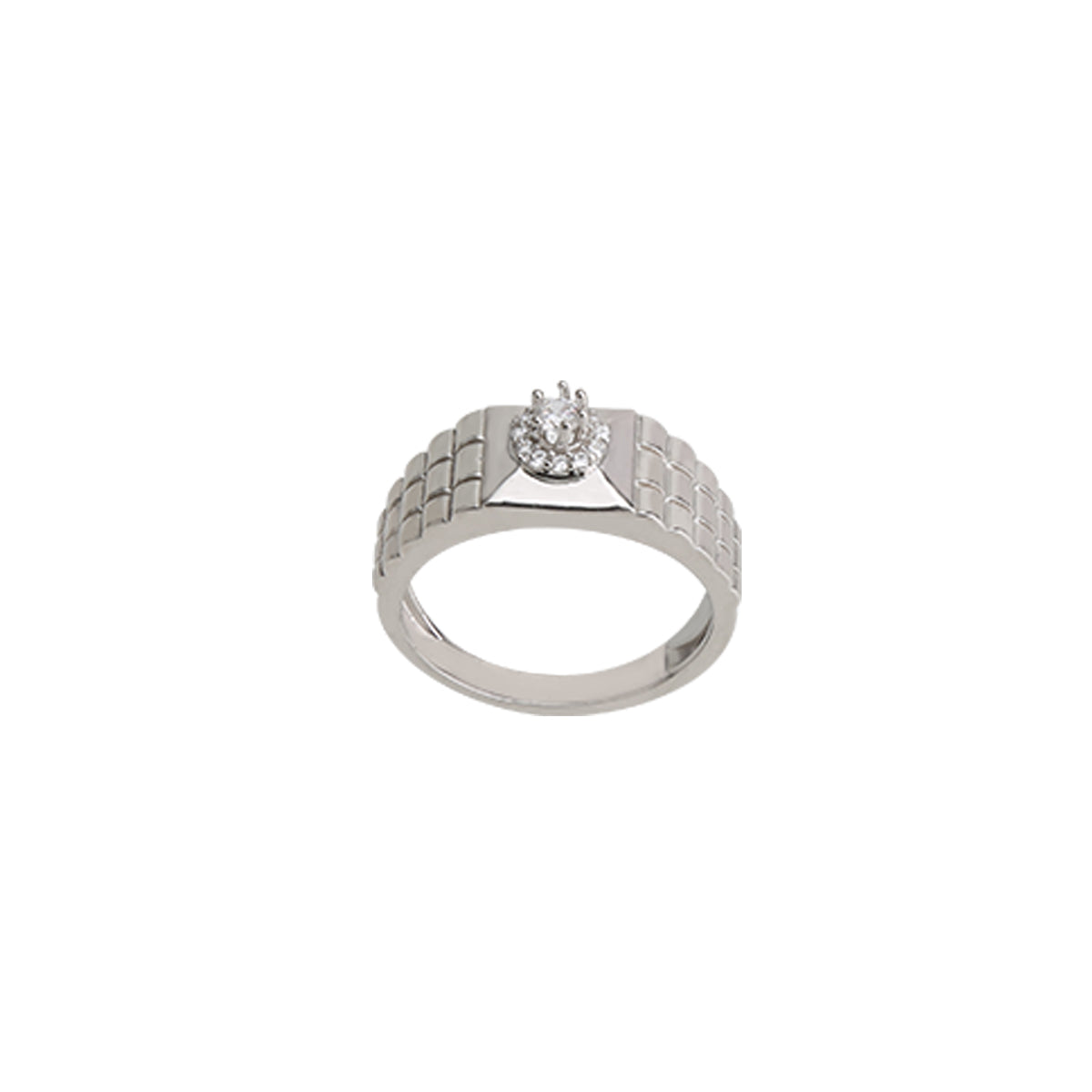 Mounted Diamond Men's Ring