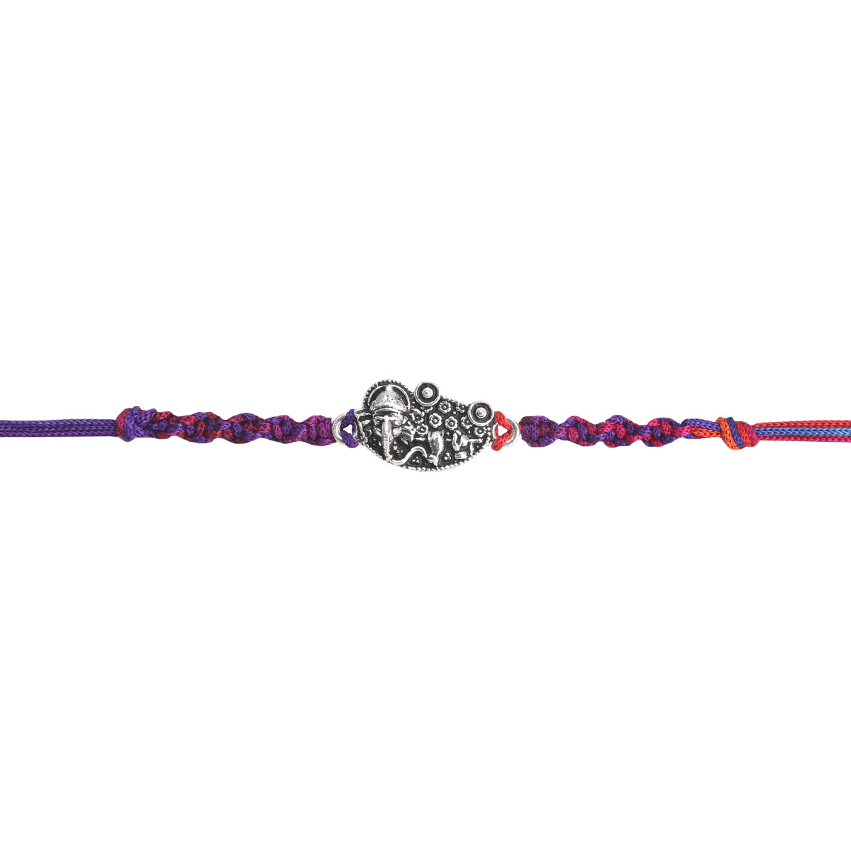 Dual Tone Ganpati Motif Rakhi