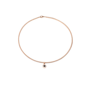 Rose Gold Belt Stiff Necklace