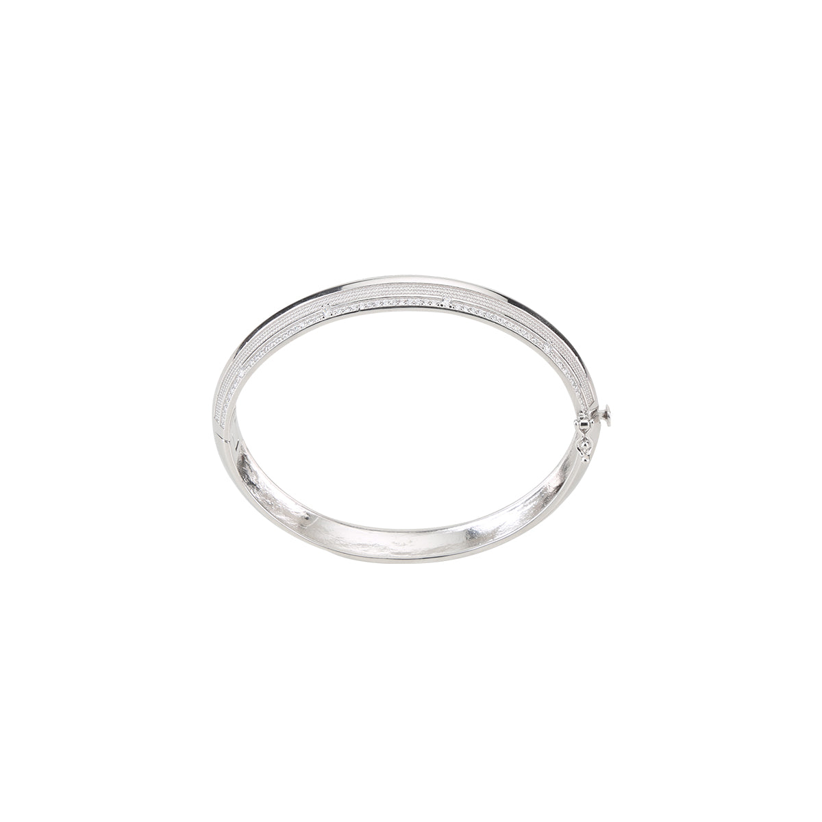 Modish Staunch Silver Kada (For Men)