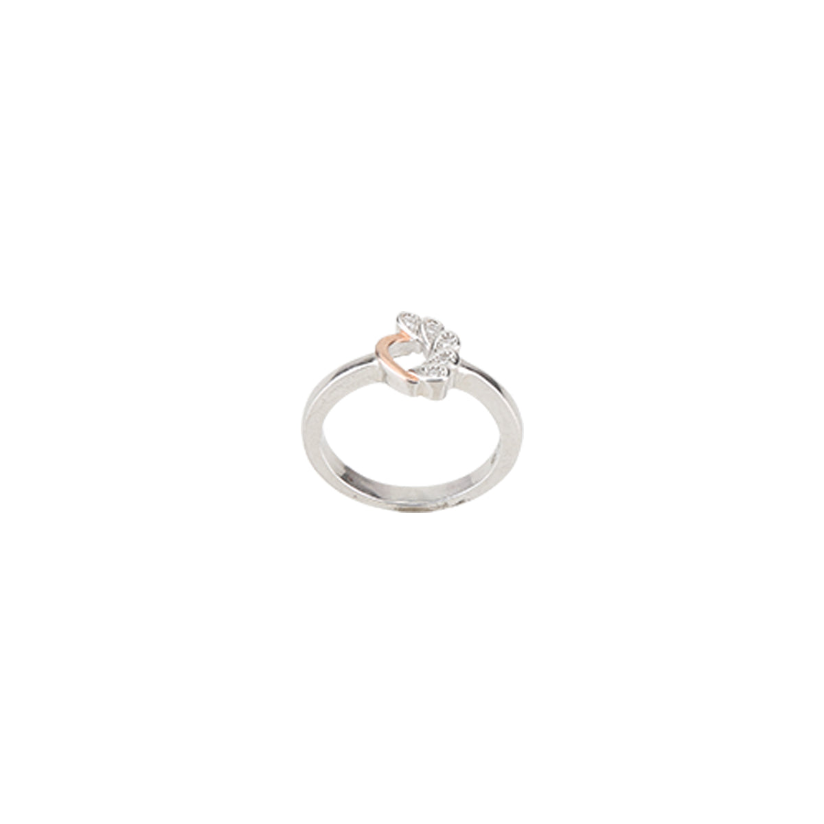 Rose Tinge Silver Ring