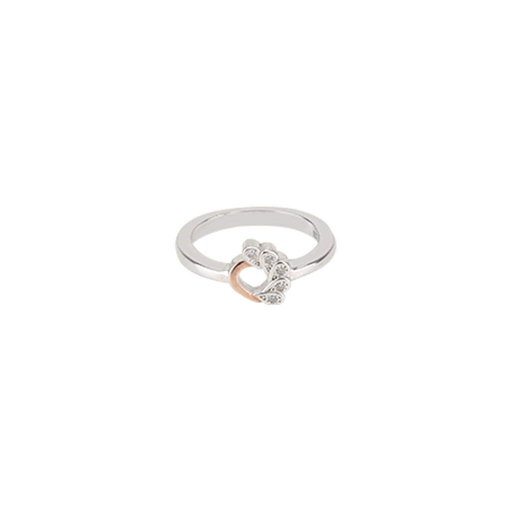 Rose Tinge Silver Ring