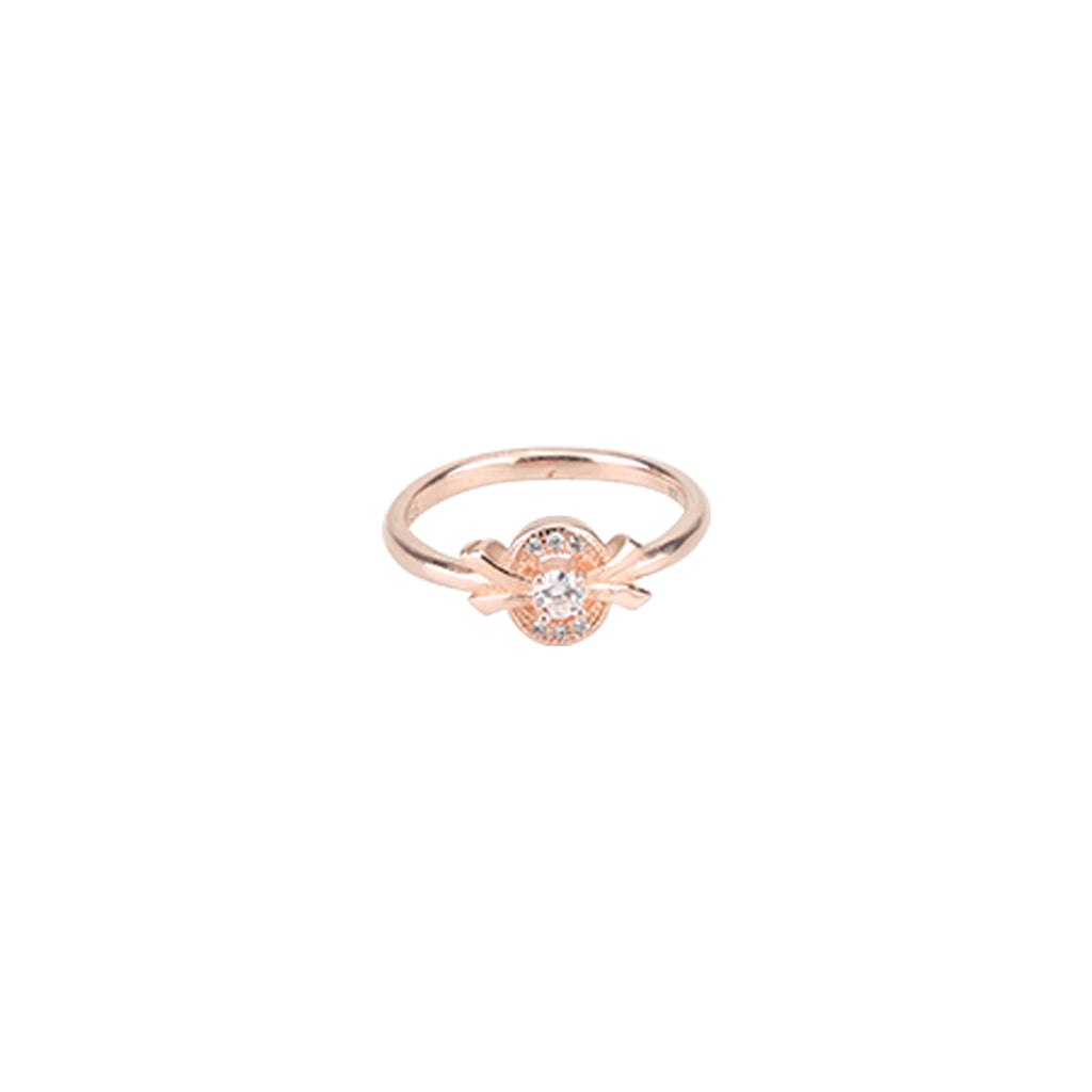 Rose Gold Single Diamond Ring