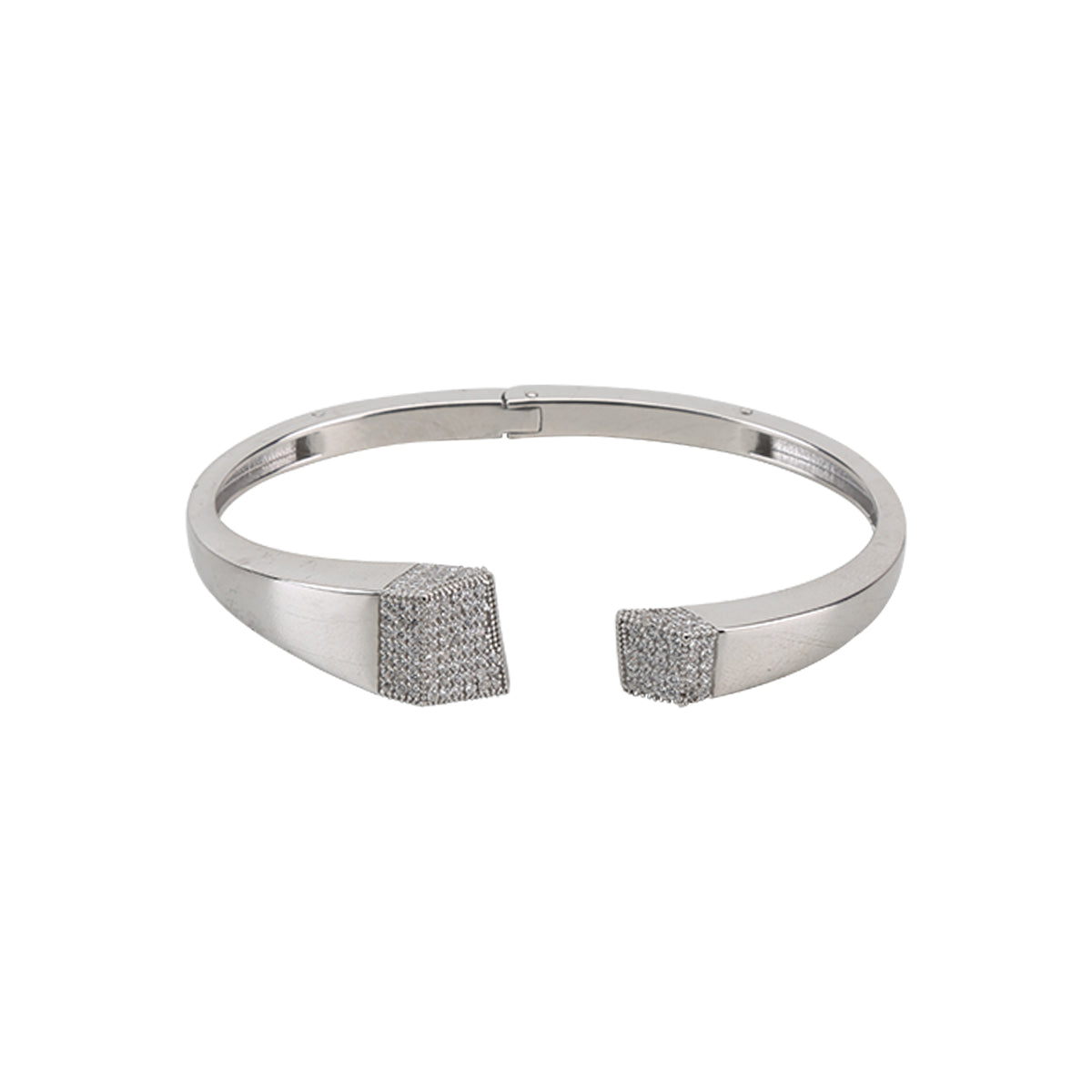 Bohemian Flexible Silver Kada